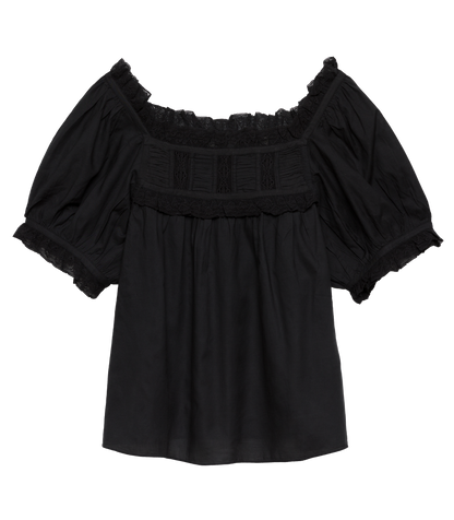 FRANCES TOP -- BLACK