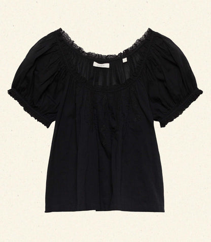 FREDERICA TOP -- BLACK