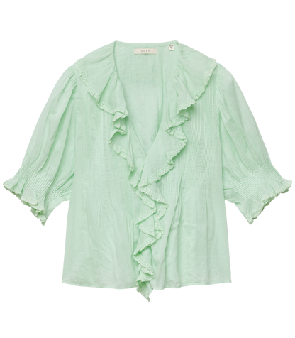 HENRI TOP -- SEAFOAM