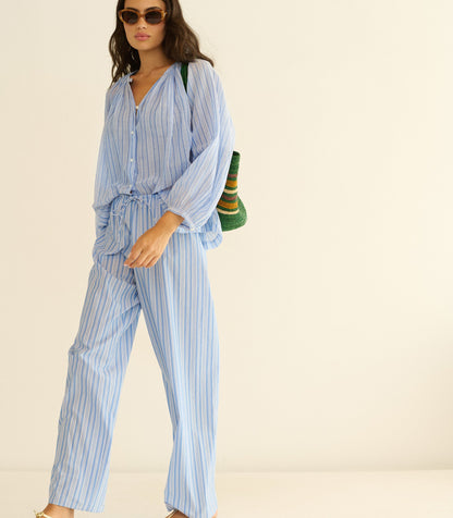 JONIE TOP -- SALERNO STRIPE