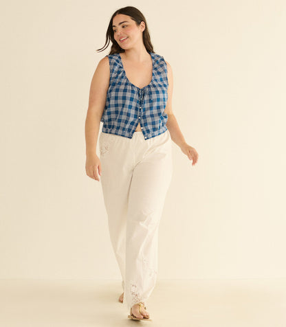 THEO TOP -- DORSET PLAID